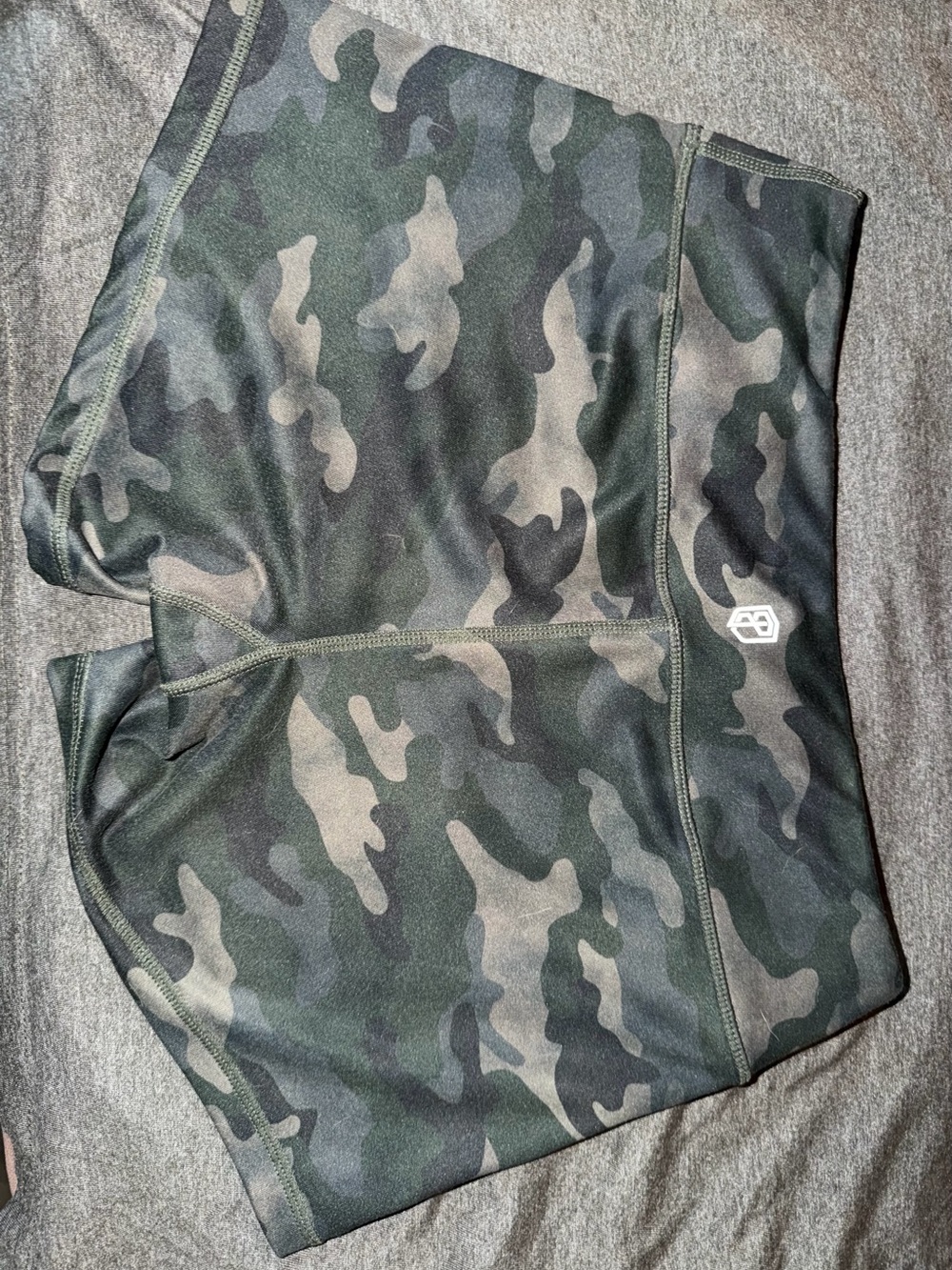 Born Primitive Camo Athletic Shorts - Green & Black
